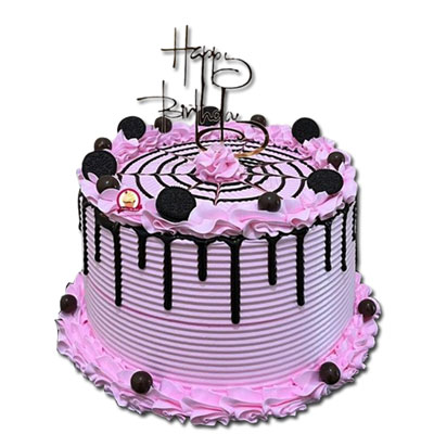 "Delicious Round shape Blueberry cake - 1kg - Code NC13 - Click here to View more details about this Product